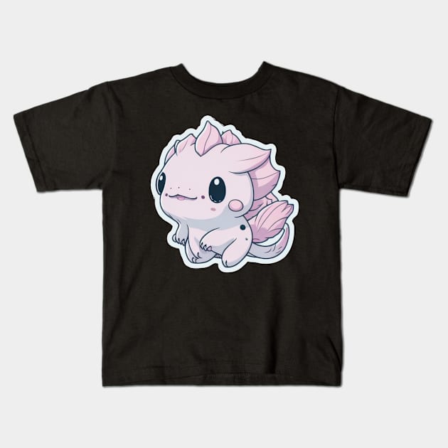 Cute axolotl Kids T-Shirt by Majkel&Majkel